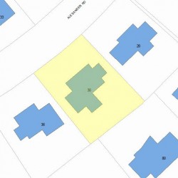 30 Alexander Rd, Newton MA 02461-1831 plot plan
