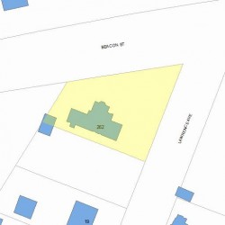 262 Beacon St, Newton MA 02459 plot plan