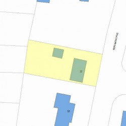37 Beaumont Ave, Newton MA 02460-2313 plot plan