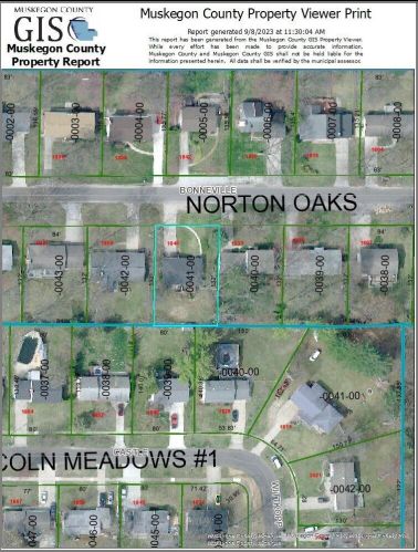 1845 Bonneville Dr, Meskegon MI 49441-3709 exterior