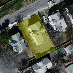 474 Albemarle Rd, Newton MA  02460-1361 aerial view