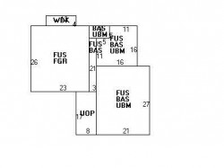 93 Gardner St, Newton MA  02458-1439 floor plan