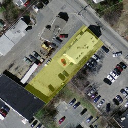 111 Adams St, Newton MA  02458-1100 aerial view