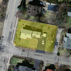 566 Grove St, Newton MA  02462-1412 aerial view