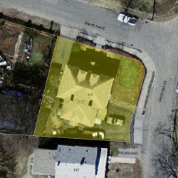 6 Sharon Ave, Newton MA 02466-2517 aerial view