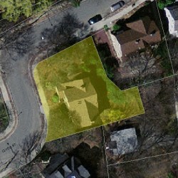 20 Clyde St, Newton MA 02460-2209 aerial view