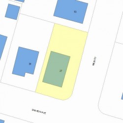 29 Sharon Ave, Newton MA 02466-2522 plot plan