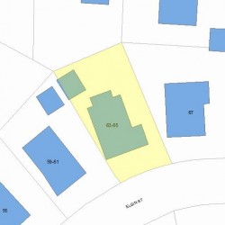 65 Elgin St, Newton MA 02459-2046 plot plan