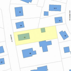 62 Bourne St, Newton MA 02466-1722 plot plan