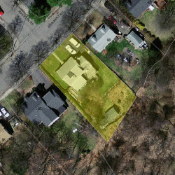 74 Albert Rd, Newton MA 02466-1303 aerial view