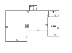32 Warren Rd, Newton MA 02468-1223 floor plan