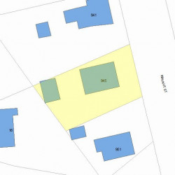 945 Walnut St, Newton MA 02461-1133 plot plan