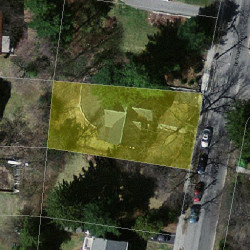 77 Beaumont Ave, Newton MA  02460-2315 aerial view