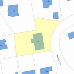 10 Gray Cliff Rd, Newton MA 02459-2017 plot plan