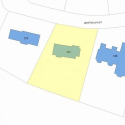 160 Dartmouth St, Newton MA 02465-2839 plot plan