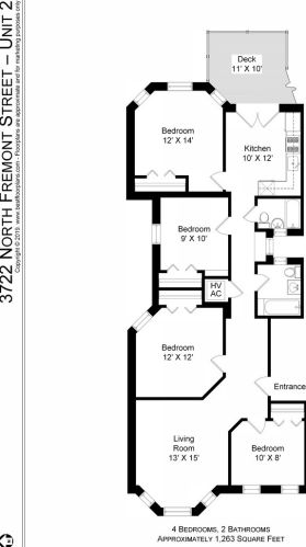 3722 Fremont St, Chicago IL  60613-3971 exterior