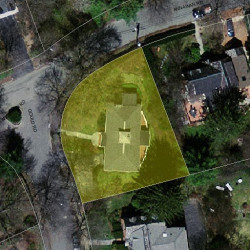 4 Gould Rd, Newton MA 02468-2121 aerial view