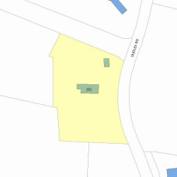 295 Dudley Rd, Newton MA  02459-2831 plot plan
