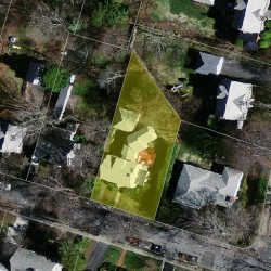 9 Cotton St, Newton MA 02458-2619 aerial view