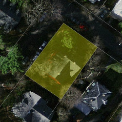 36 Bennington St, Newton MA  02458-1902 aerial view