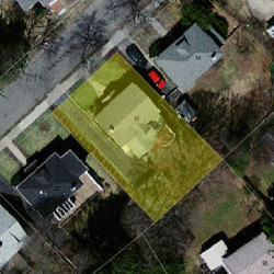 18 Brewster Rd, Newton MA  02461-1302 aerial view