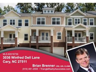 3036 Winfred Dell Ln, Cary NC  27511-3325 exterior