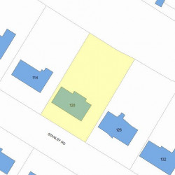 120 Stanley Rd, Newton MA  02468-2325 plot plan