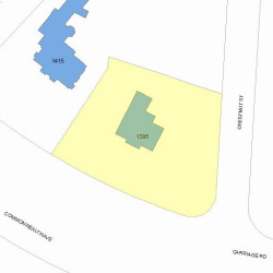 1395 Commonwealth Ave, Newton MA 02465-2829 plot plan