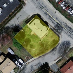 121 Oak St, Newton MA 02464-1428 aerial view