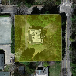 257 Chestnut St, Newton MA 02465-2932 aerial view