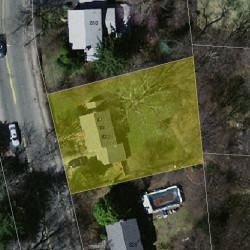 822 Walnut St, Newton MA 02459-1717 aerial view
