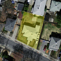 297 Derby St, Newton MA  02465-1047 aerial view