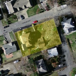 126 Carlisle St, Newton MA  02459-2309 aerial view