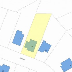 19 Carl St, Newton MA  02461-1905 plot plan