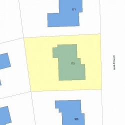 179 Paulson Rd, Newton MA 02468-1231 plot plan