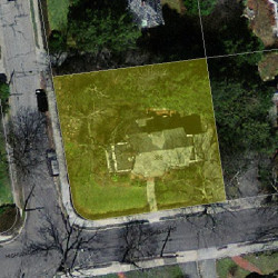 386 Highland St, Newton MA  02465-2708 aerial view