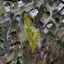 18 Evergreen Cir, Newton MA  02465-2161 aerial view