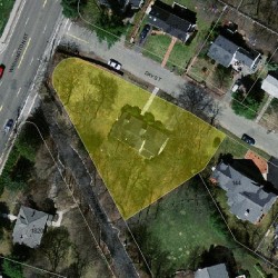 156 Day St, Newton MA  02466-2922 aerial view