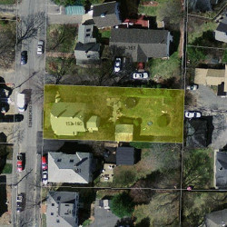 155 Edinboro St, Newton MA  02460-1337 aerial view
