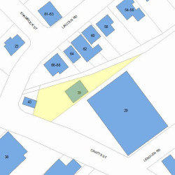 39 Crafts St, Newton MA 02458-1255 plot plan