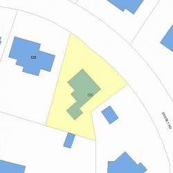 120 Dorset Rd, Newton MA 02468-1410 plot plan
