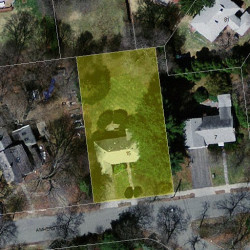 15 Amherst Rd, Newton MA  02468-2301 aerial view