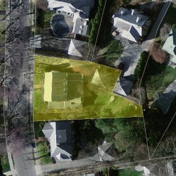 102 Cedar St, Newton MA 02459-1501 aerial view