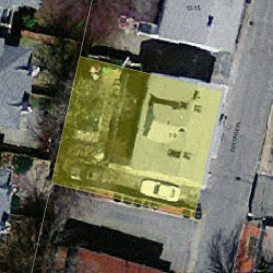 9 Cottage Pl, Newton MA 02465-1525 aerial view