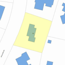 75 Boulder Rd, Newton MA  02459-2648 plot plan