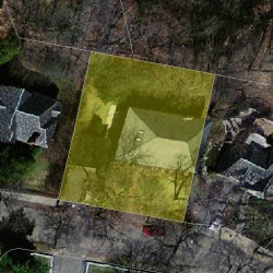 36 Greylock Rd, Newton MA 02465-2704 aerial view