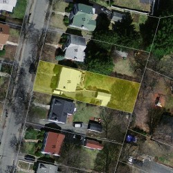 20 Freeman St, Newton MA  02466-1206 aerial view