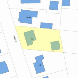 56 Faxon St, Newton MA  02458-1035 plot plan