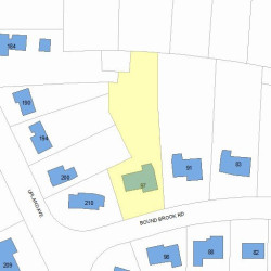 97 Bound Brook Rd, Newton MA 02461-2014 plot plan