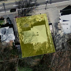 1106 Boylston St, Newton MA  02464-1015 aerial view